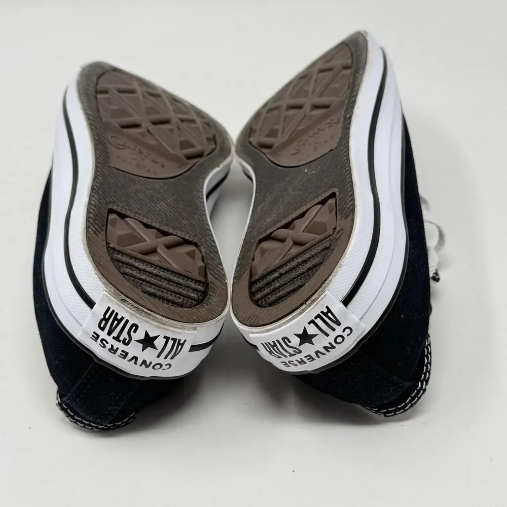 Converse All Star Sneakers Womens 7 Black Canvas Low Top Preppy Grunge Shoes